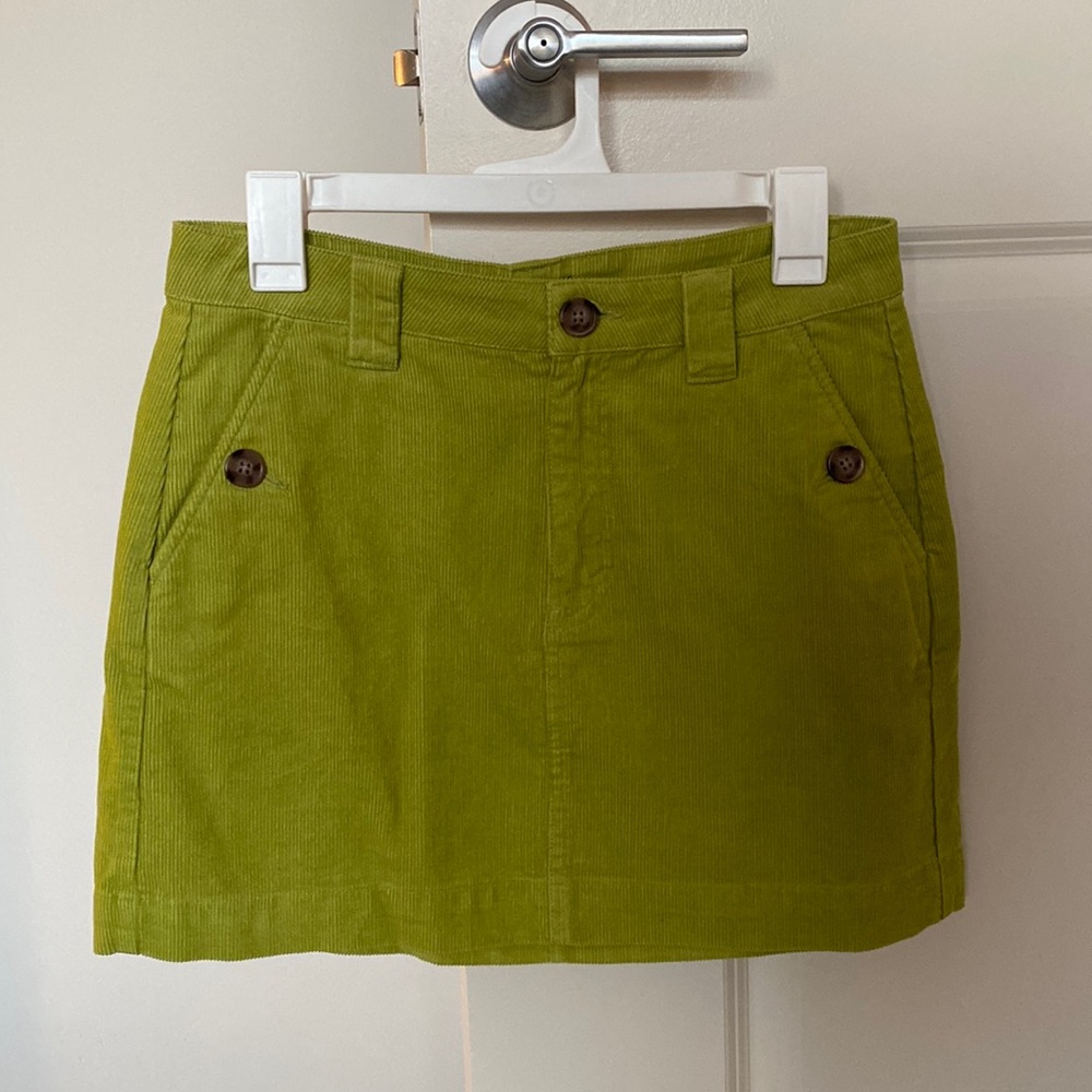 Wild Fable green corduroy mini skirt
